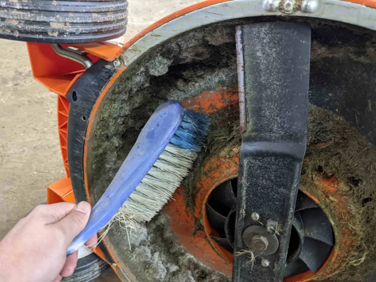 cleaning, mower, blade,
