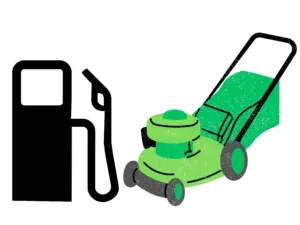 petrol, mower, drawing,