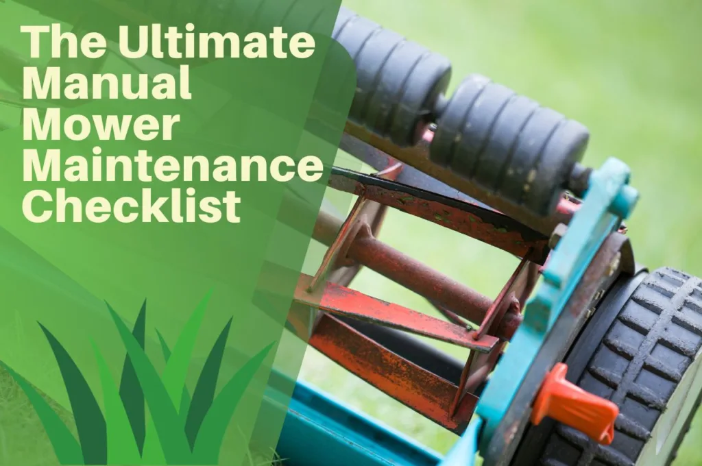 manual, lawn, mower, checklist, maintenance,