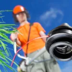 strimmer, close, up, cord, man, strimming,